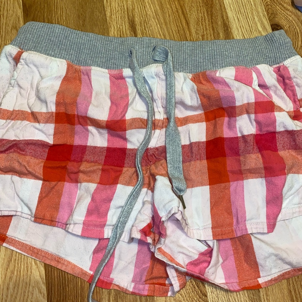 Aerie flannel shorts size large